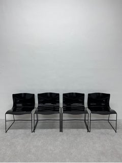Lella and Massimo Vignelli Handkerchief Chairs for Knoll, Set of Four