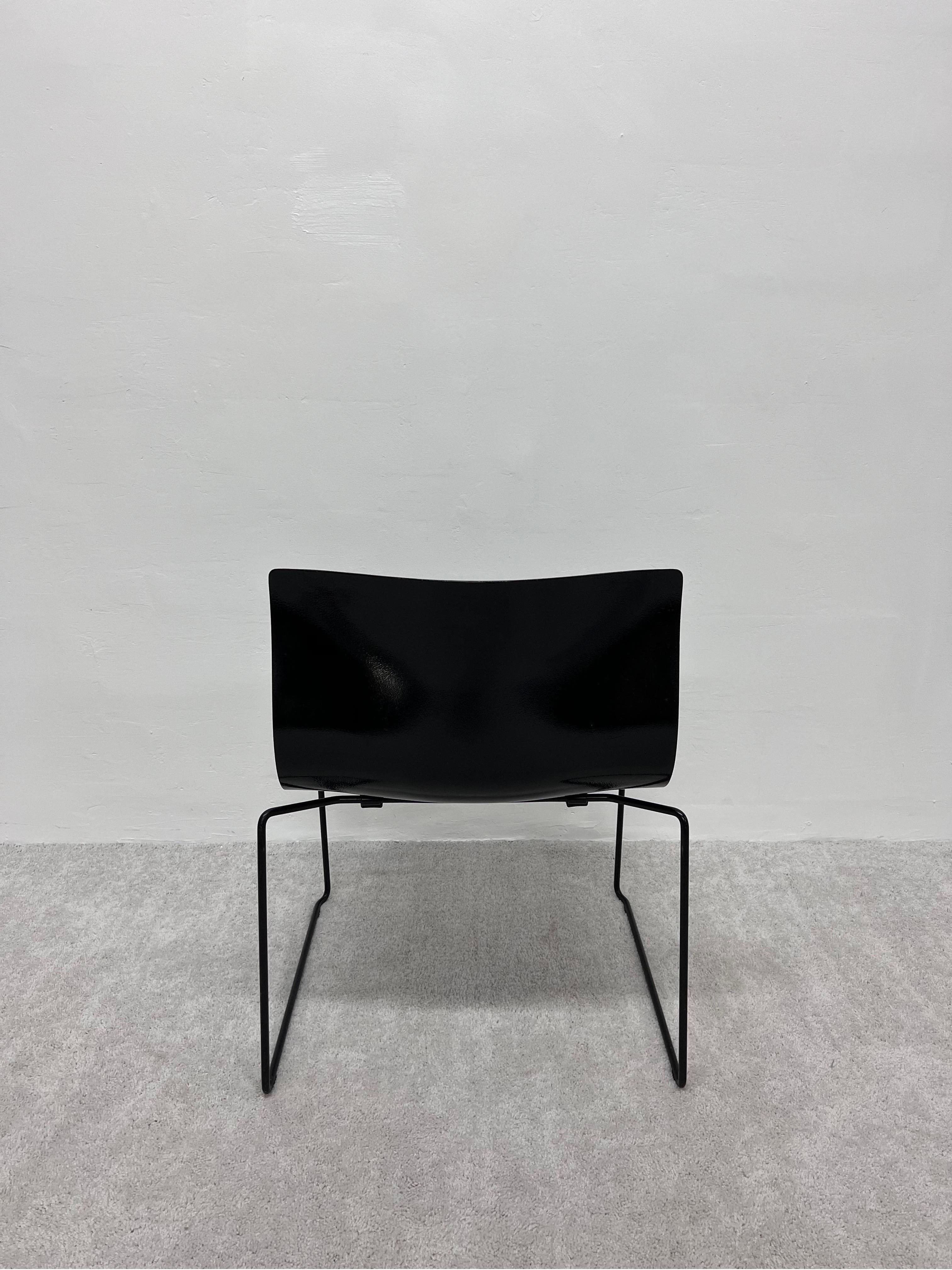 Italian Lella and Massimo Vignelli Handkerchief Chairs for Knoll, Set of Four For Sale