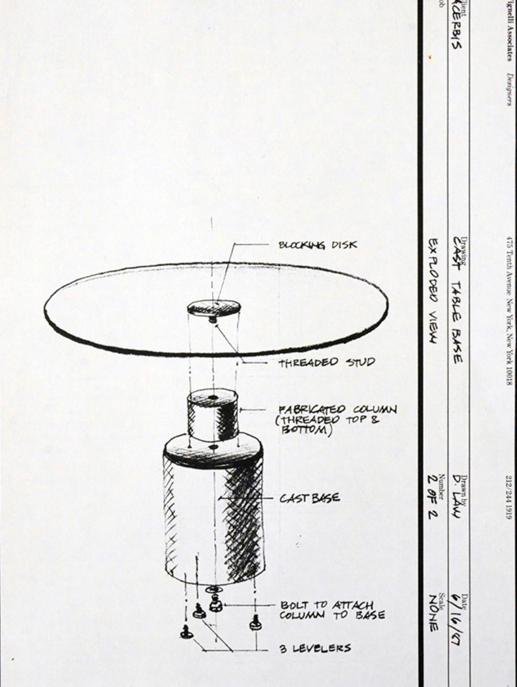 Tisch Mod. von Lella und Massimo Vignelli. Acerbis Italienisches Design, Creso 1989 im Angebot 6