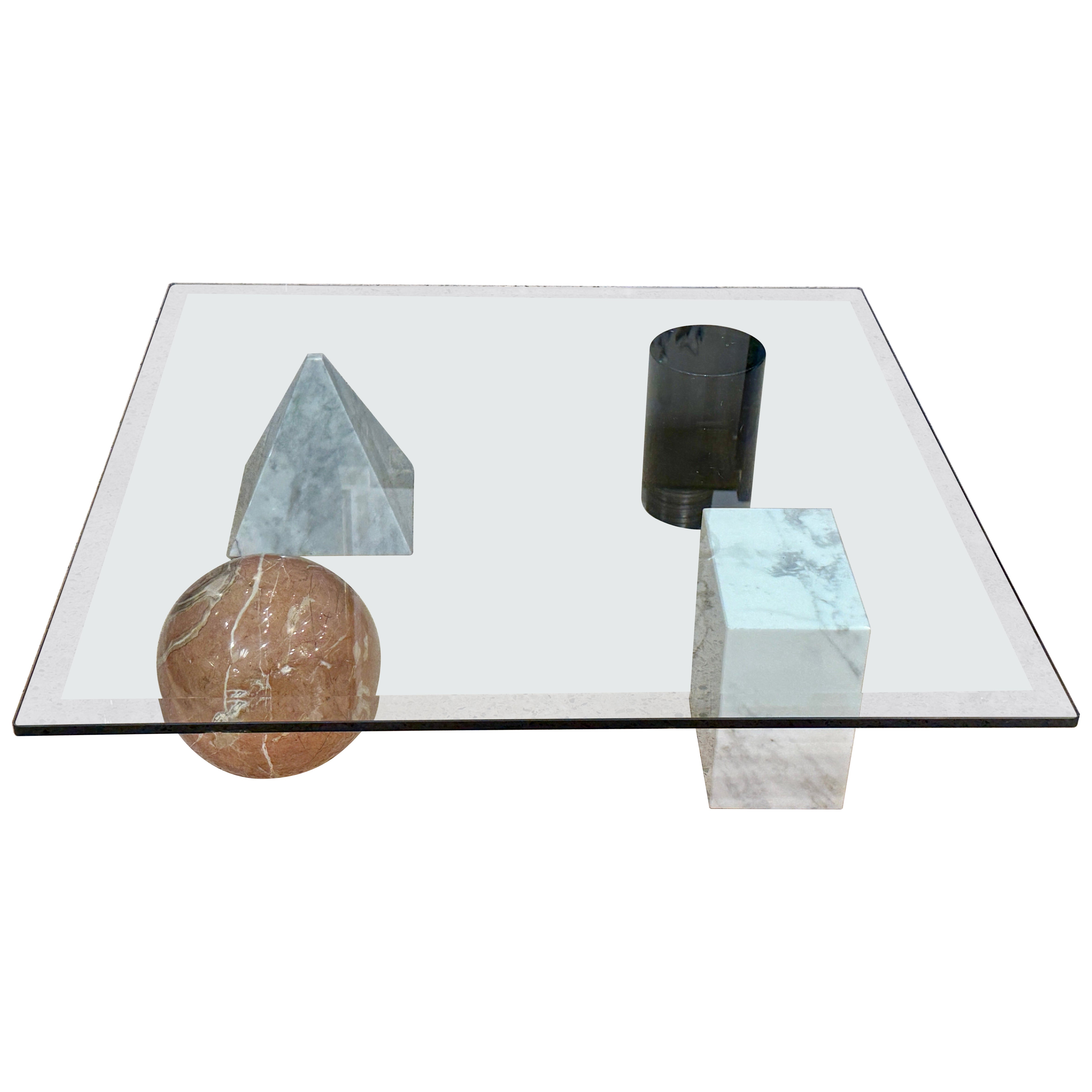 Lella e Massimo Vignelli "Metafora" Coffee Table for Casigliani For Sale