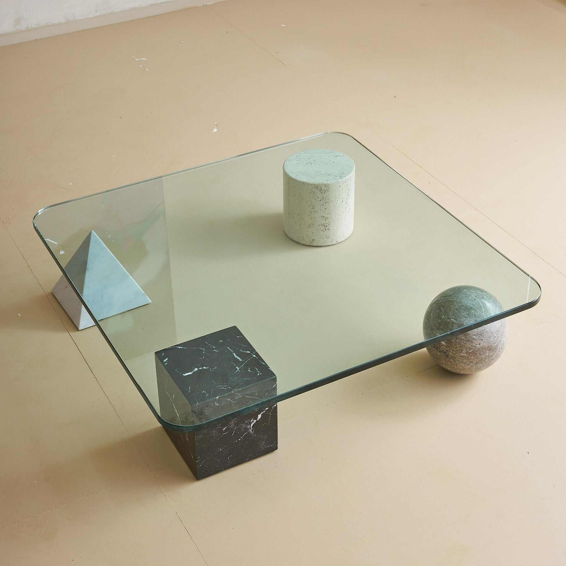 Lella e Massimo Vignelli Metafora Coffee Table for Casigliani Italy, 1970's In Good Condition In Chicago, IL