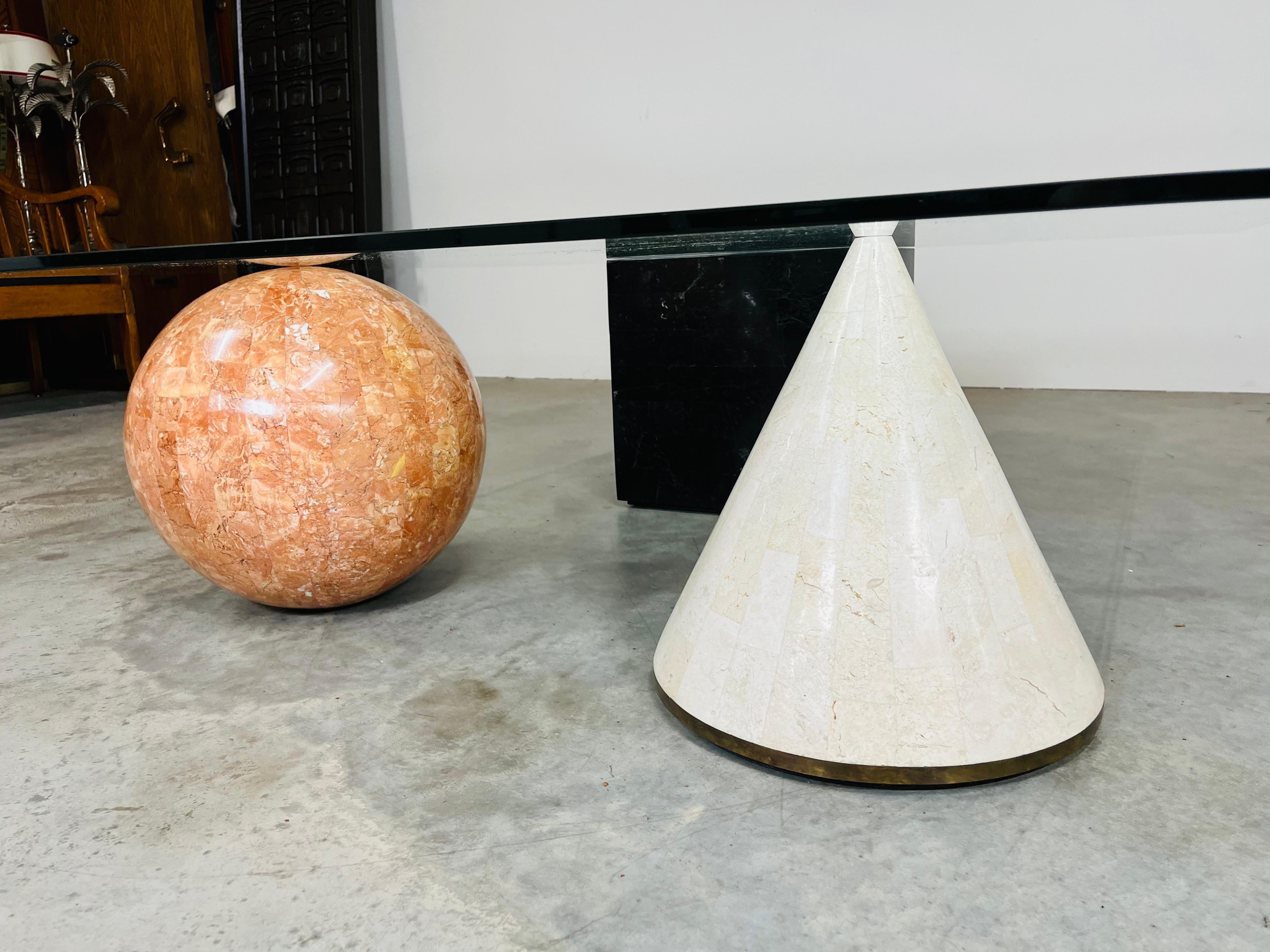 Italian Lella & Massimo Vignelli Geometric Metaphora Cocktail Table For Casigliani