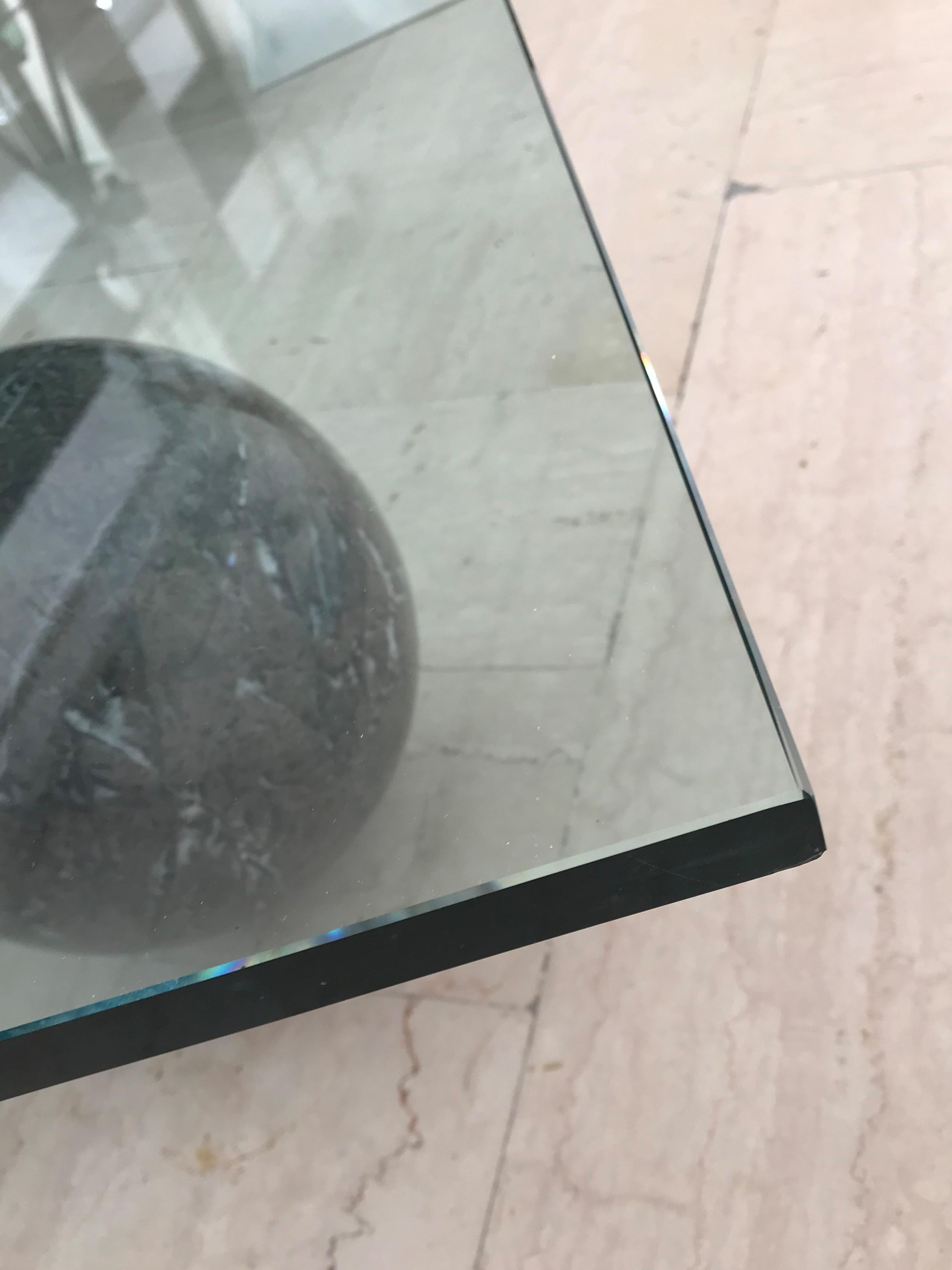 Lella & Massimo Vignelli Italian Marble Glass Metafora Table for Casigliani 1970 10