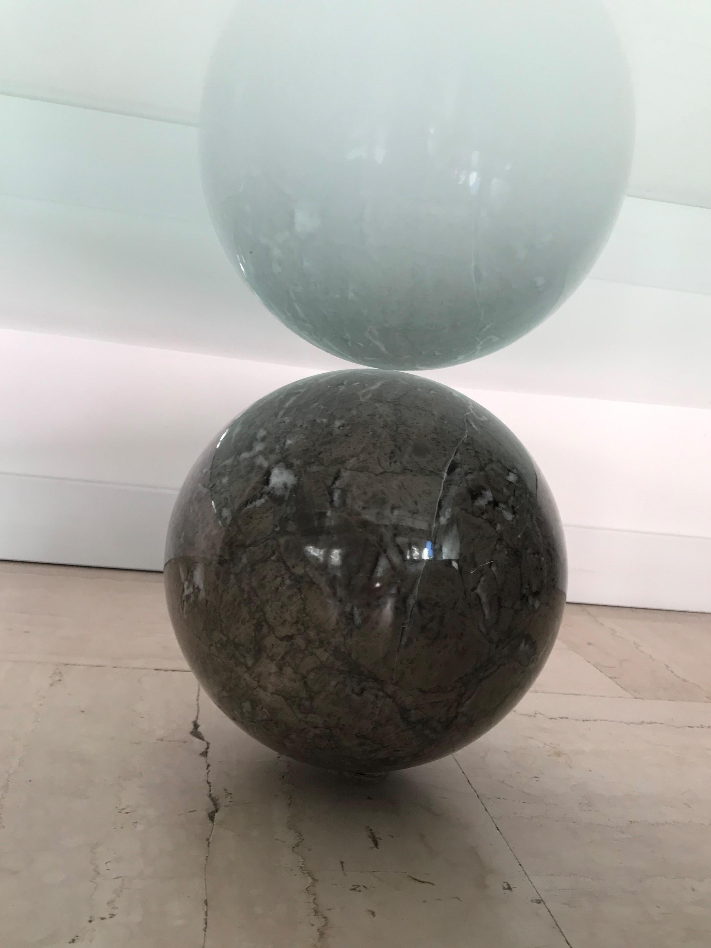 Lella & Massimo Vignelli Italian Marble Glass Metafora Table for Casigliani 1970 14