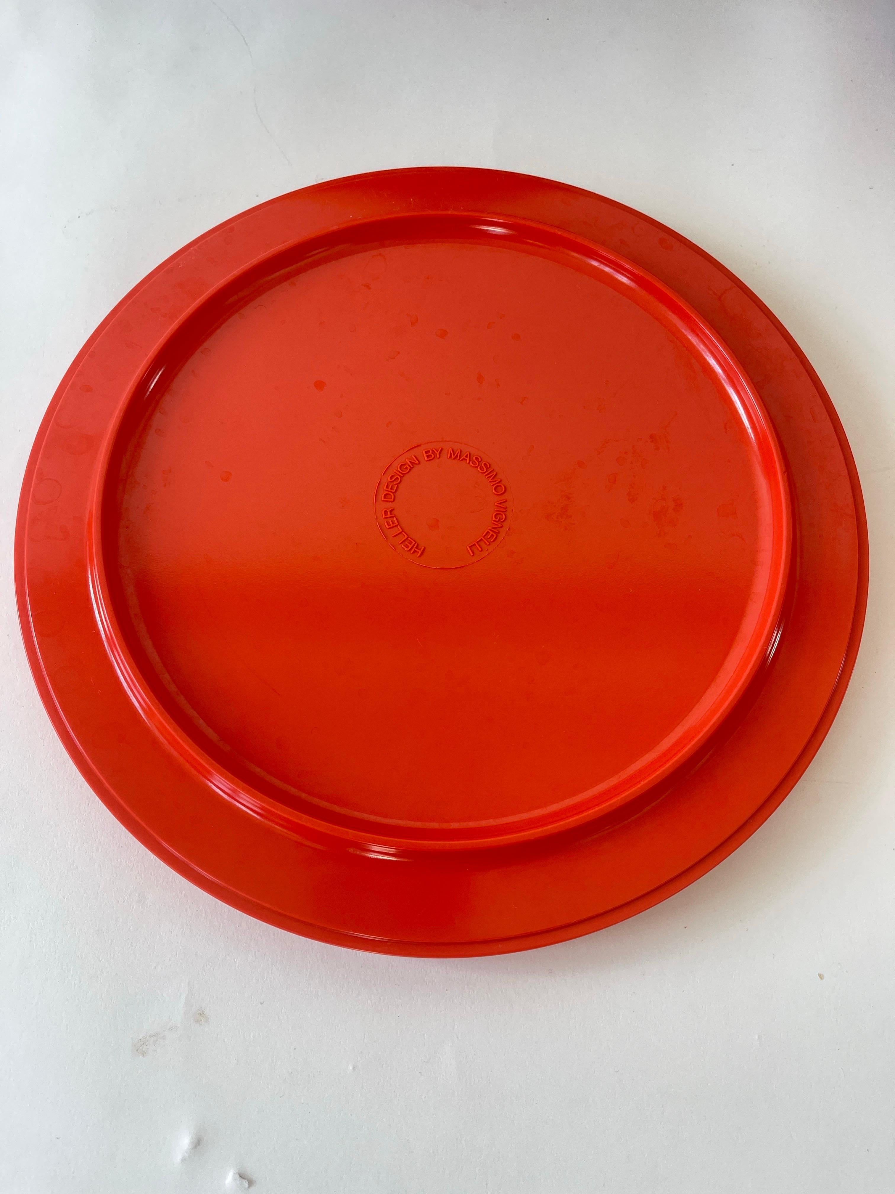 Lella & Massimo Vignelli Massimo Vignelli Hellerware Rainbow set di 22 piatti in vendita 6