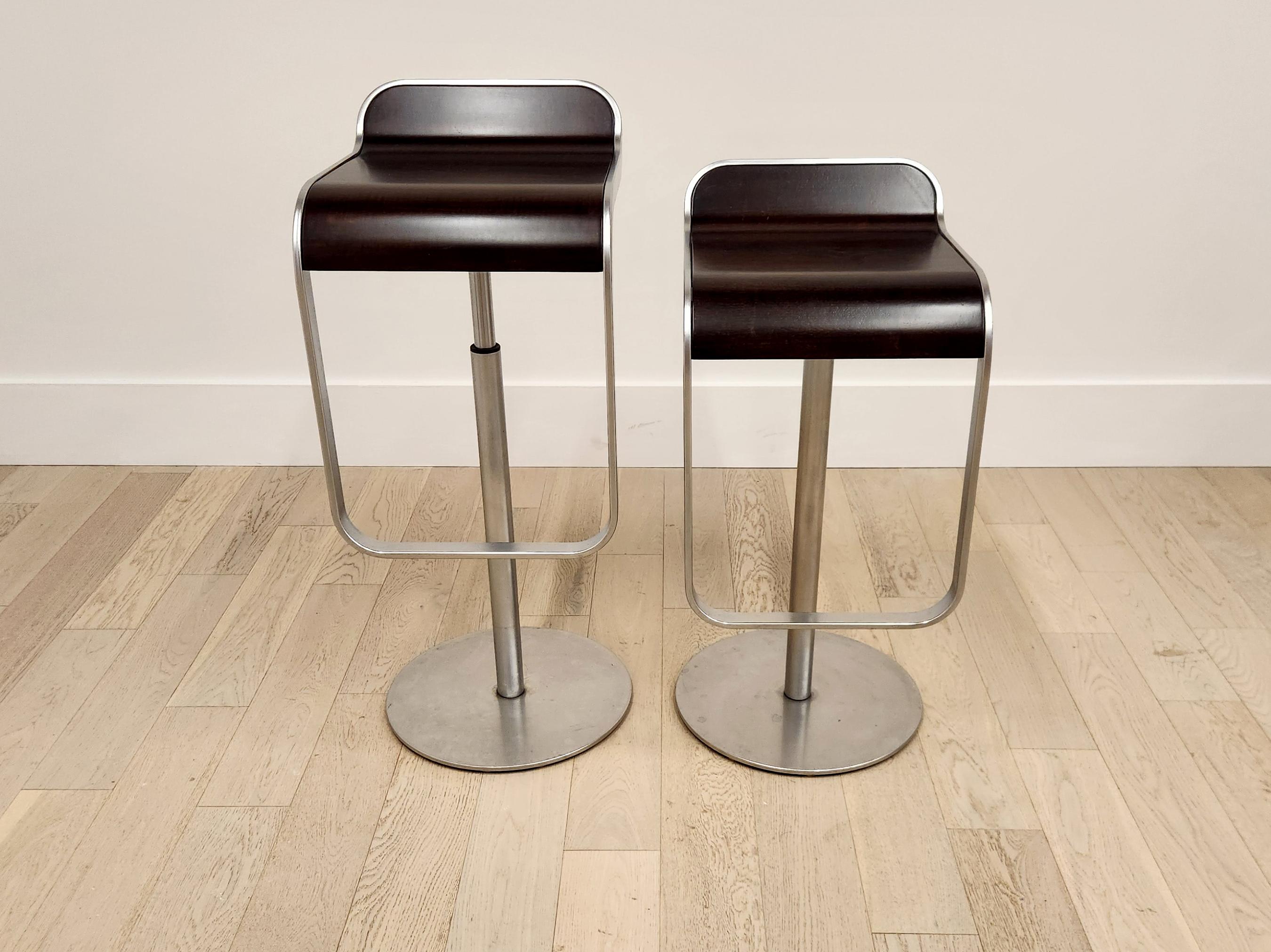 Mid-Century Modern LEM Piston Bar Stools by LaPalma