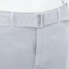LEMAIRE 2025 hellblaue, gewaschene Baumwoll-Ballonhose im Utility-Stil mit hohem Bund, Größe XS