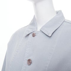 LEMAIRE 2025 snowy blue grey cotton denim boxy workwear utility pocket jacket XS