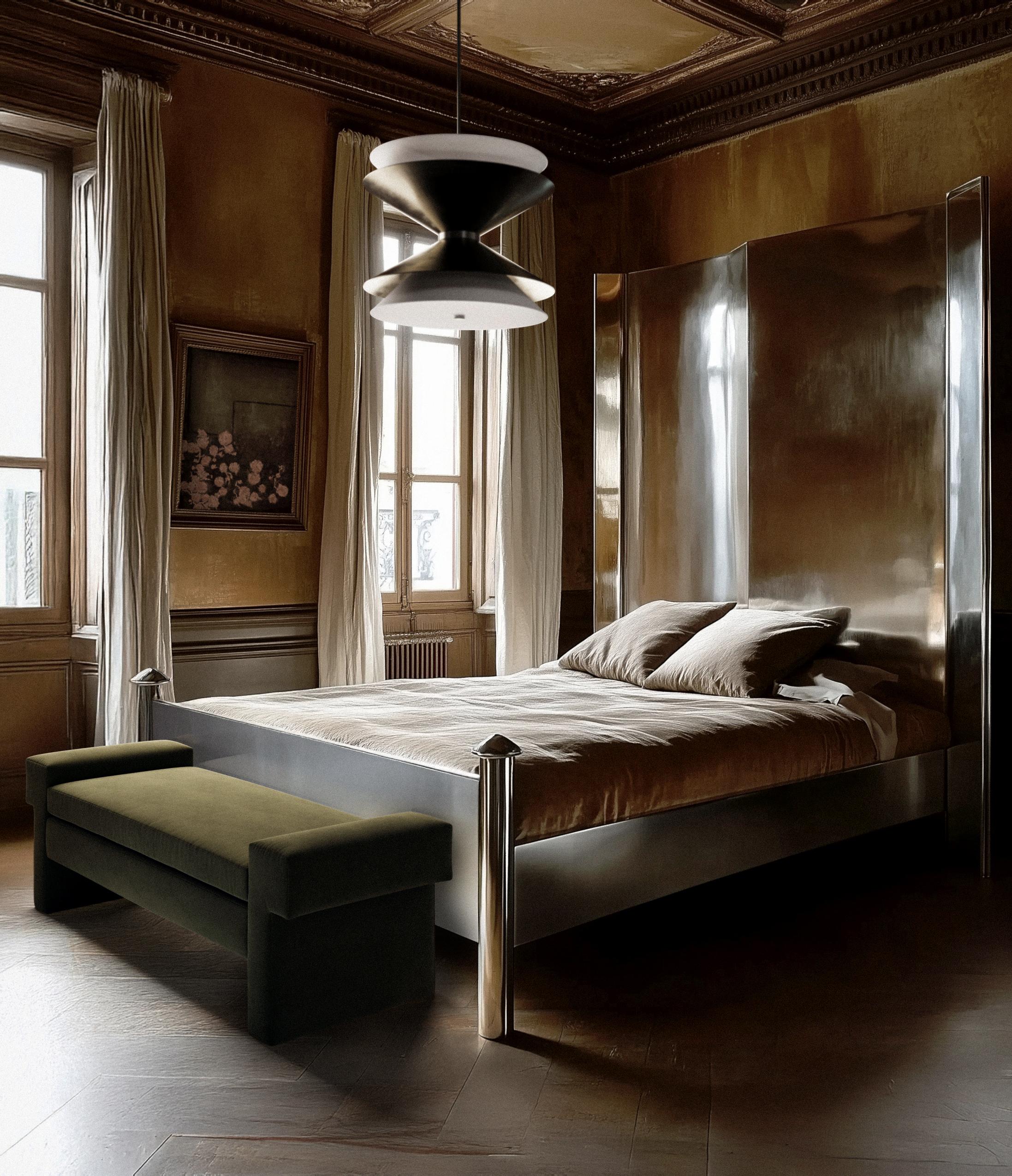 Banco Lemaire de terciopelo afelpado by Christiane Lemieux en Nuevo estado para la venta en New York, NY