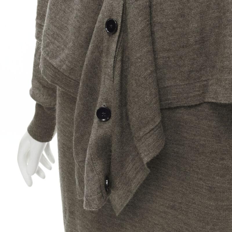 LEMAIRE marrón lana merino mezcla corbata frente cardigan suéter vestido XS
Referencia: KNLM/A00136
Marca: Lemaire
Material: Lana merina, mezcla
Color: Marrón
Patrón: Sólido
Detalles adicionales: Cárdigan con diseño de corbata en la parte