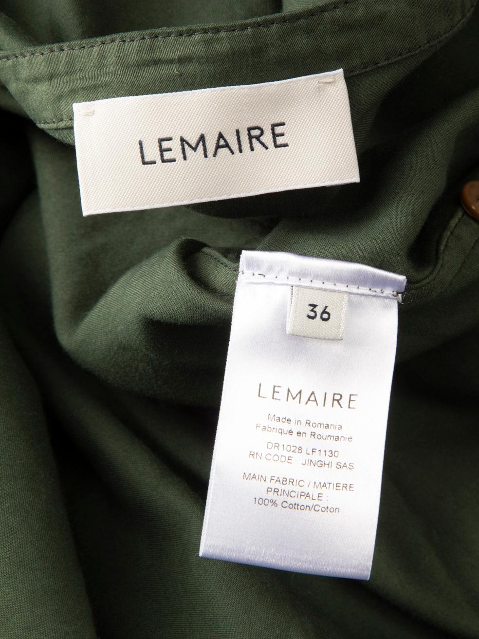 Donna Lemaire Green Long Sleeve Midi Dress Size S in vendita