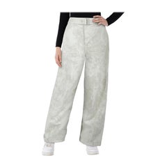 Jean Lemaire Grey Stone Wash Wide Leg Jeans Taille S