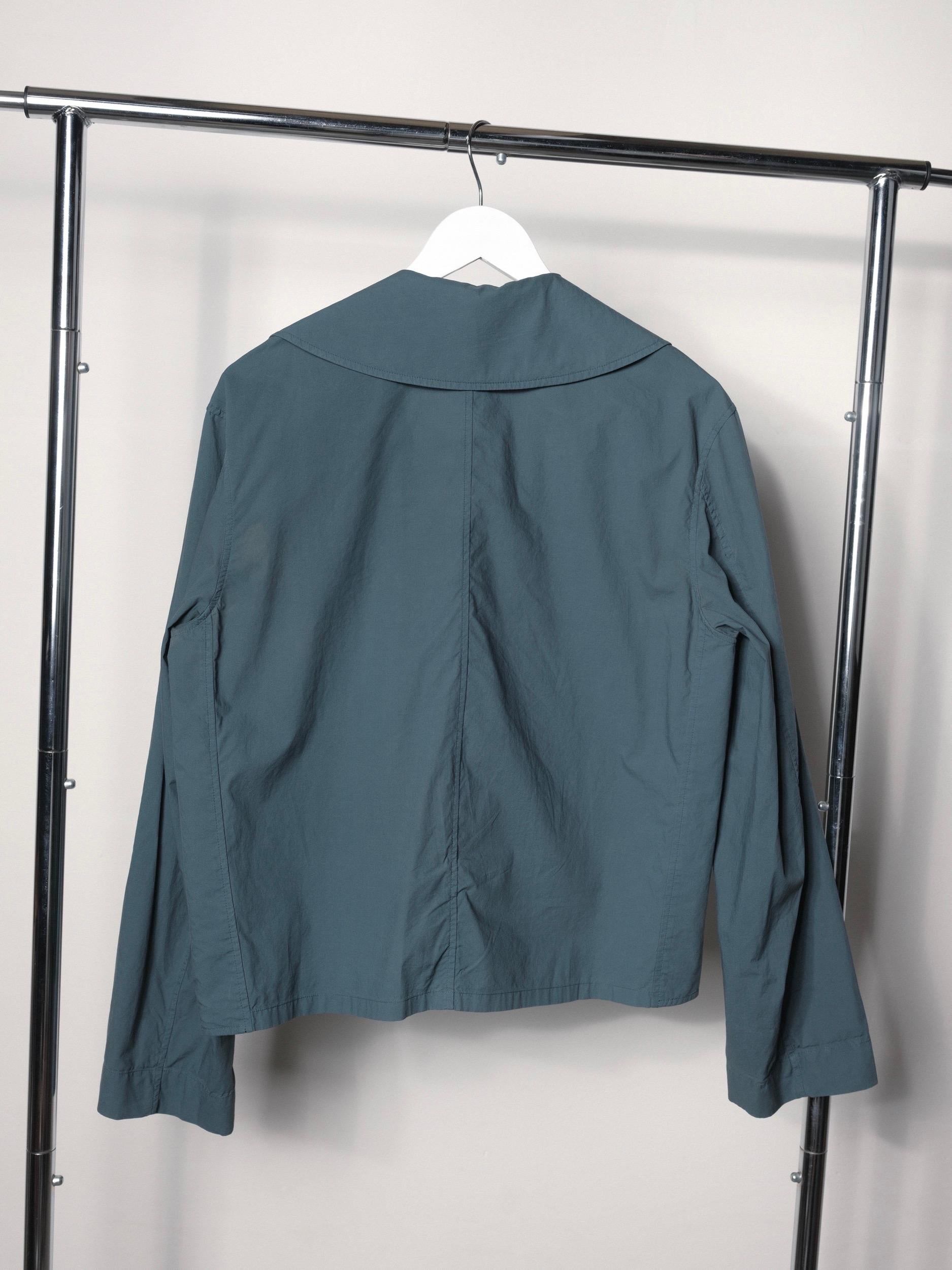 Lemaire SS 2015 Trench Shirt Midnight Green Size Size FR38 4