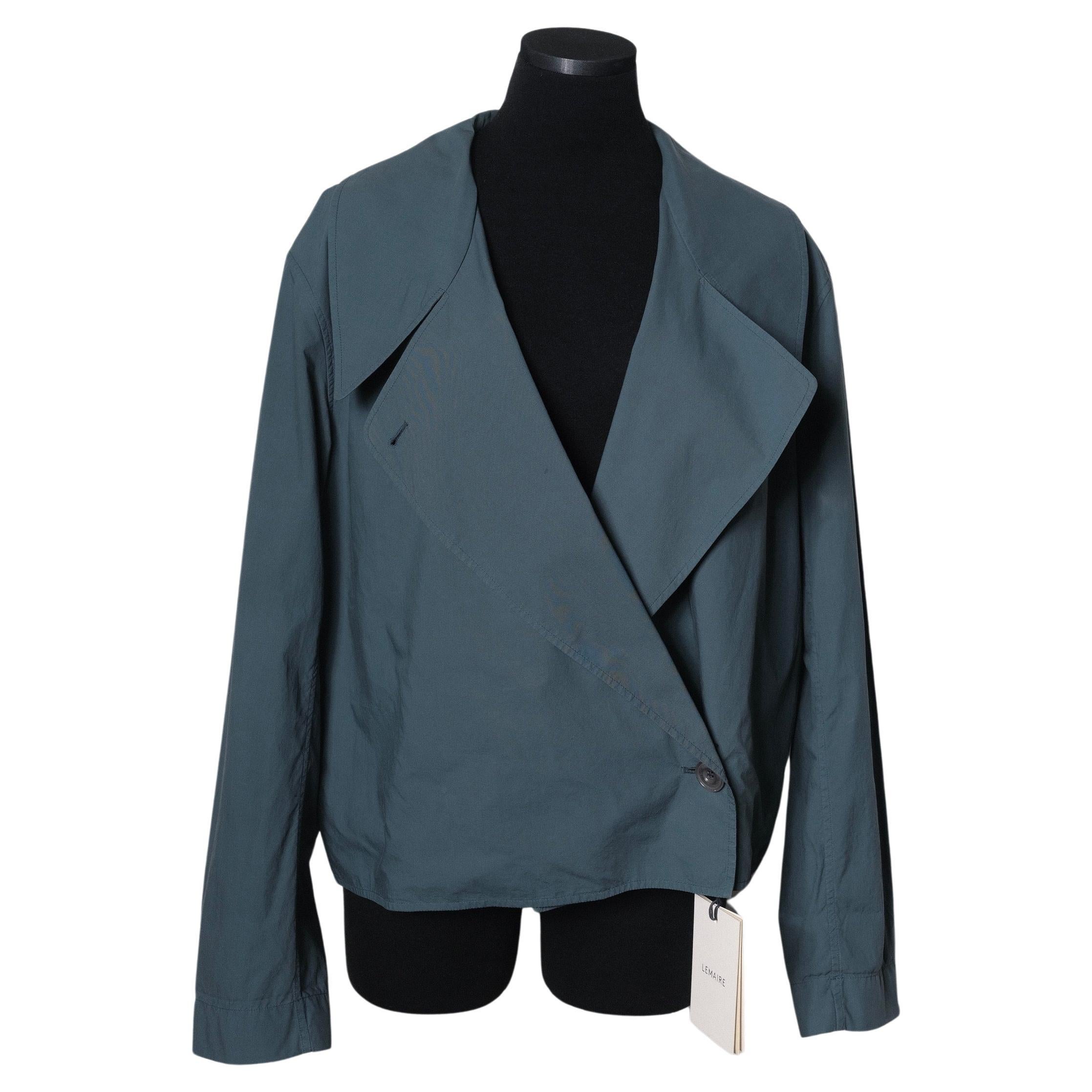Lemaire SS 2015 Trench Shirt Midnight Green Size Size FR38