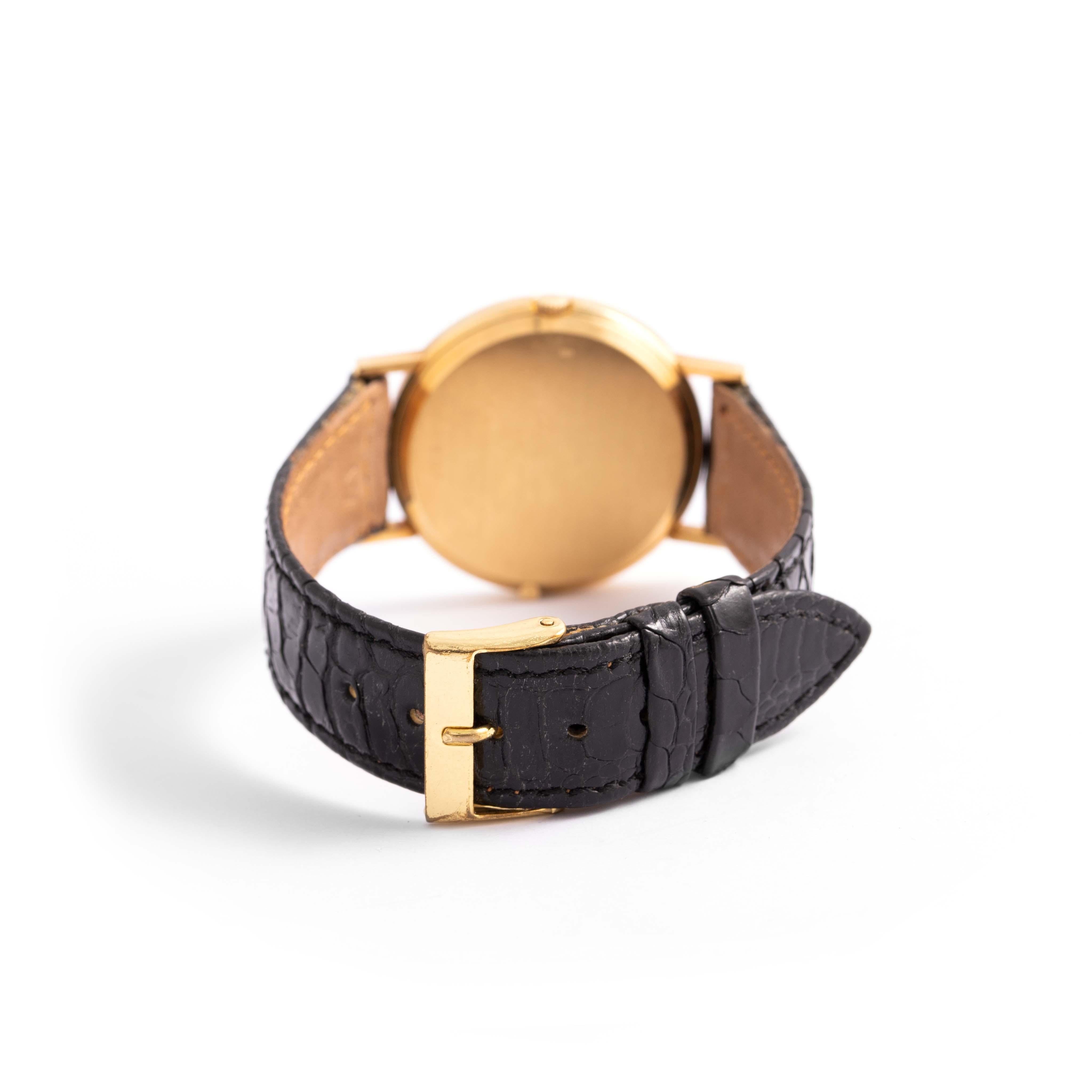 Lemania 18K yellow gold wristwatch 1