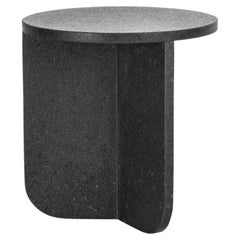 Leme Table, High, by RAIN, Contemporary Side Table, Brazilian Granite