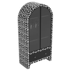 Meuble de bar noir inspiré de Lemina par Artisanal