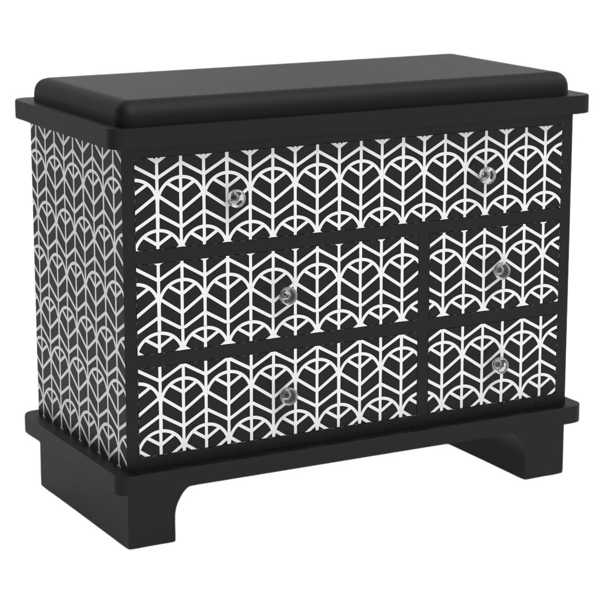 Lemina Inspired Black Chest of Drawers by Artisanal