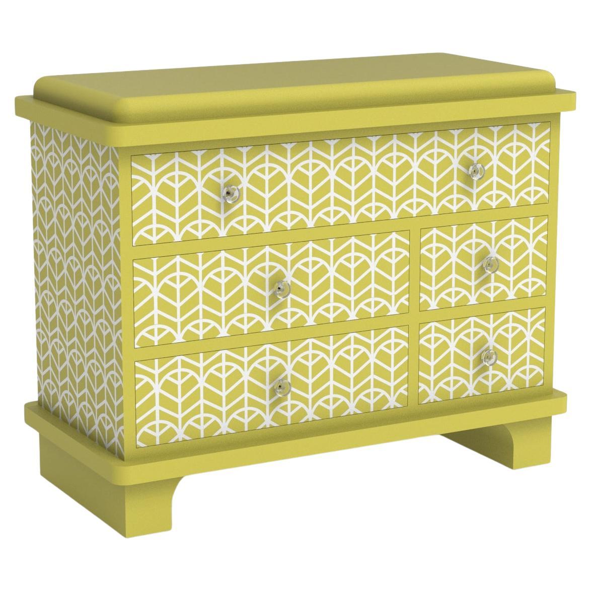 Cassettiera giallo limone ispirata a Lemina di Artisanal