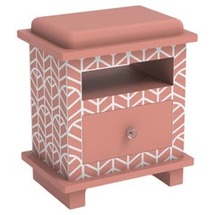 Lemina Inspired Pink Night Stands, Side Table by Artisanal