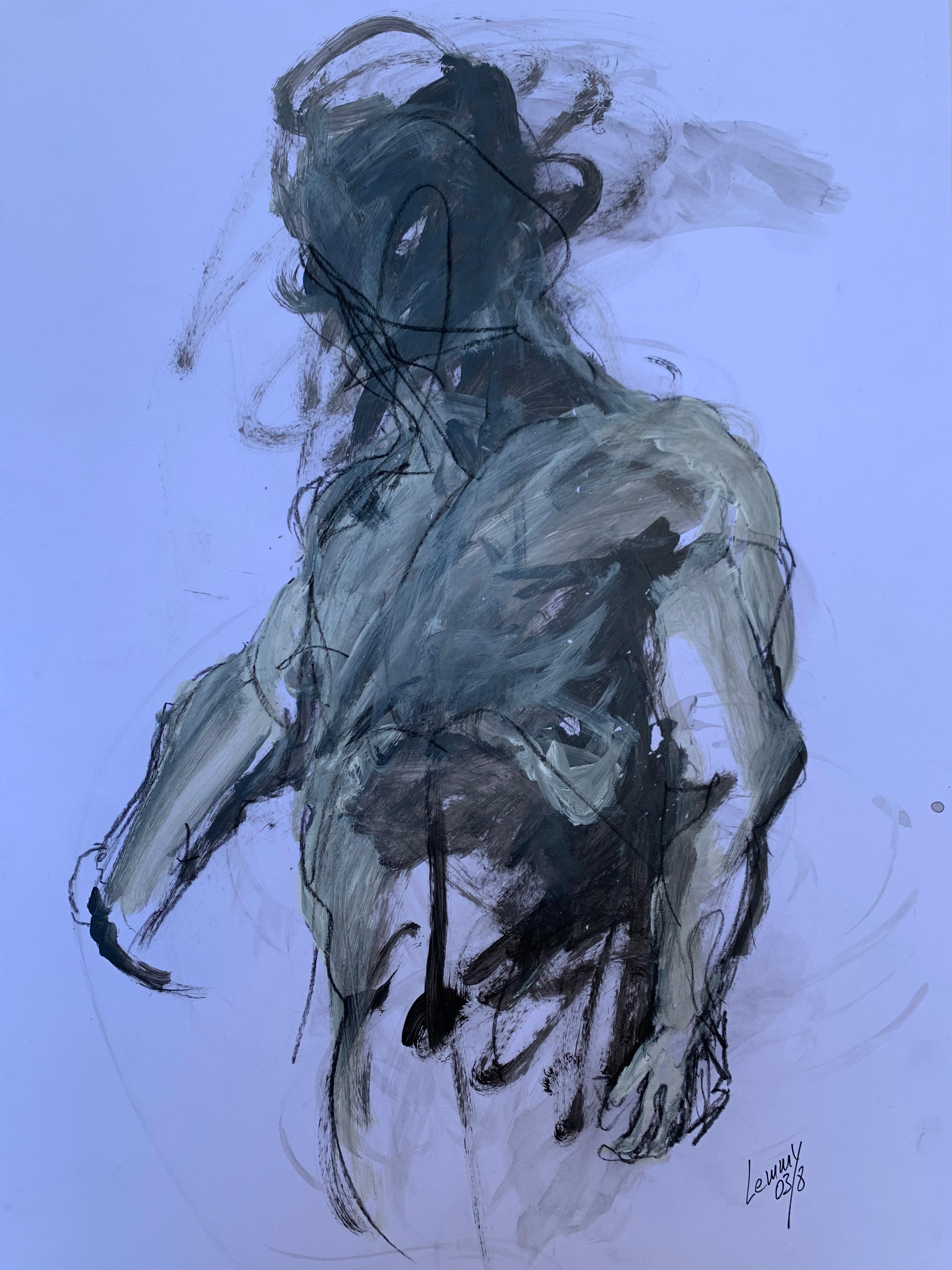 Lemmy Gonthier - Body 6
Acrylic
Numbered and signed lower right of the work
Dimensions: 70 x 50
Circa 2014

The human body is at the center of Lemmy's work. His taste for large formats requires precision
striking anatomy. The movement that is