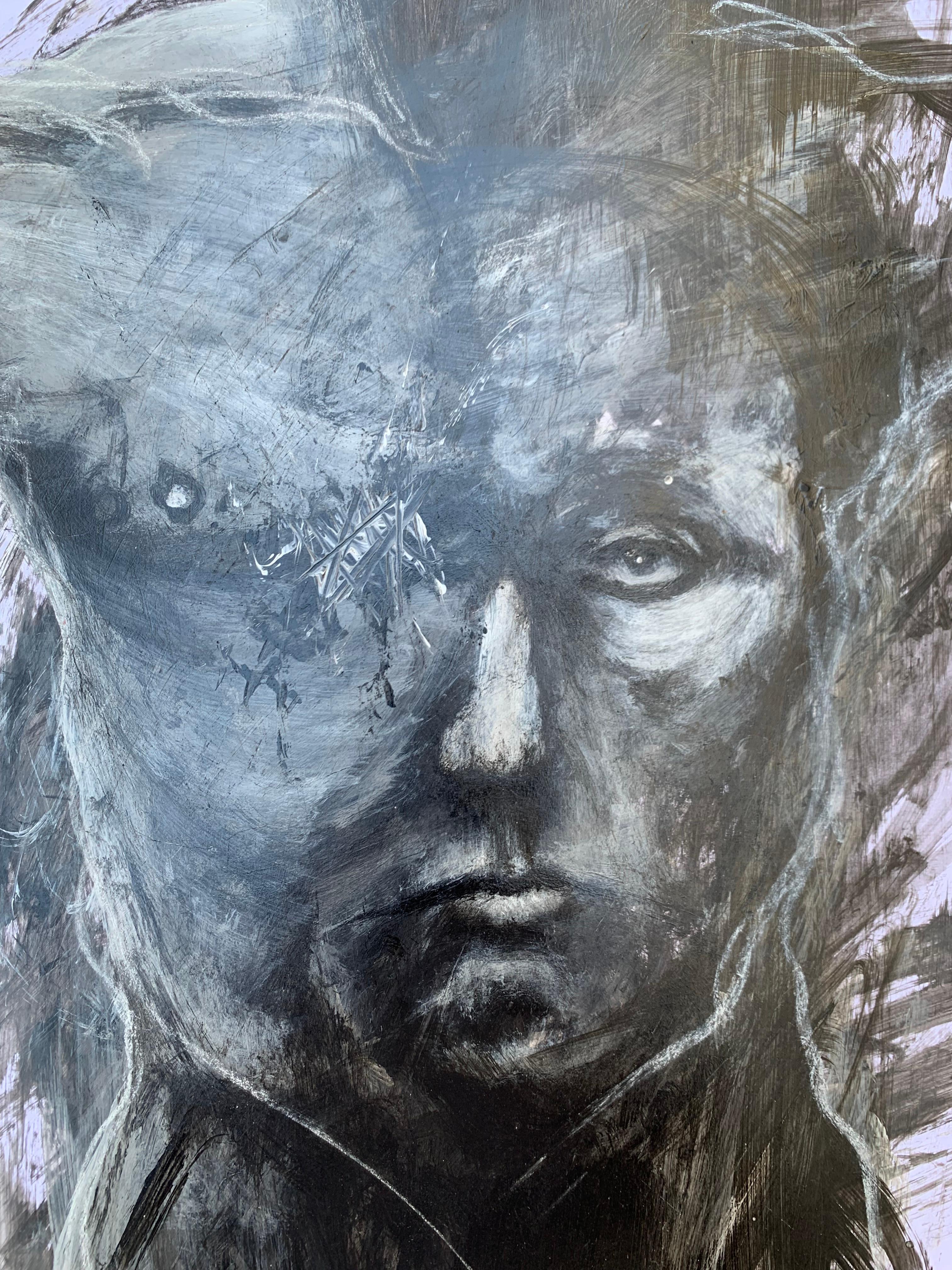 Lemmy Gonthier - Face - Circa 2014
Acrylic
Numbered and signed lower right of the work
Dimensions: 70 x 50

The human body is at the center of Lemmy's work. His taste for large formats requires precision
striking anatomy. The movement that is