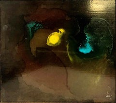 Abstract in Amber and Black