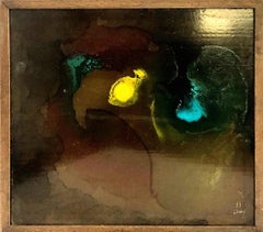 Abstract in Amber and Black