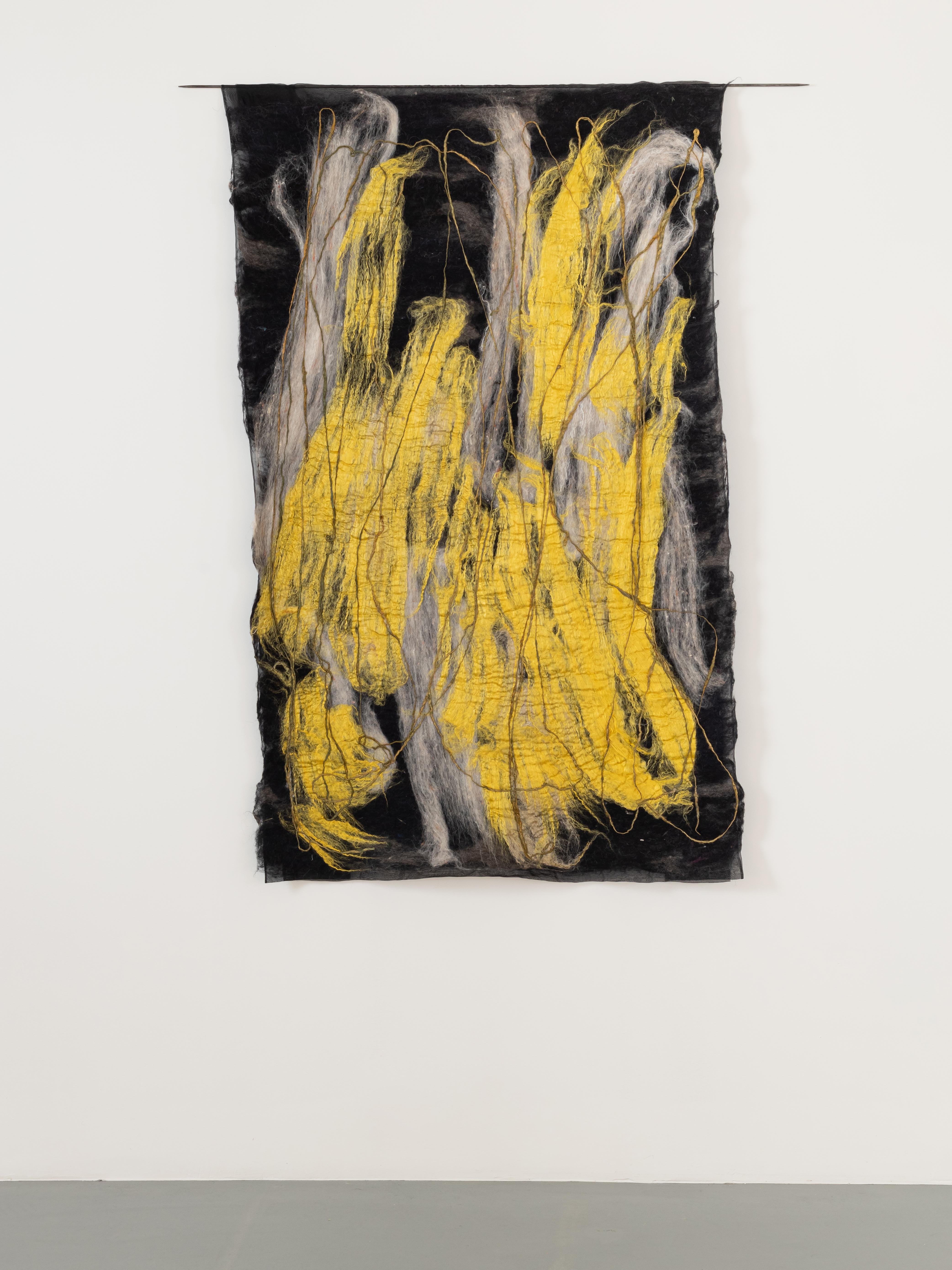 Post-Modern Lemon Burst II Tapestry by Claudy Jongstra For Sale