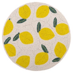 Tovaglietta con perline a mano al limone - set da 4