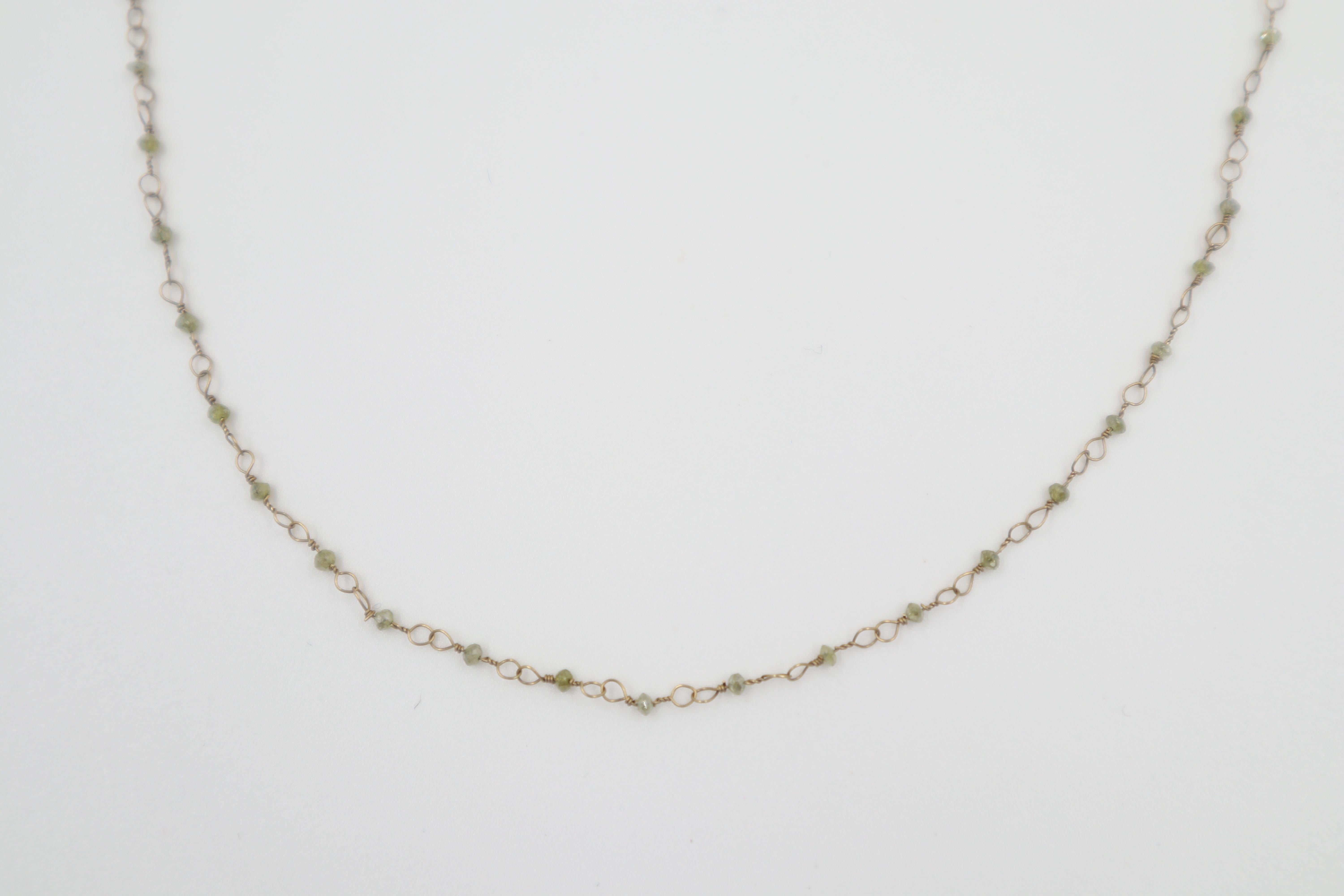 black diamond rosary necklace