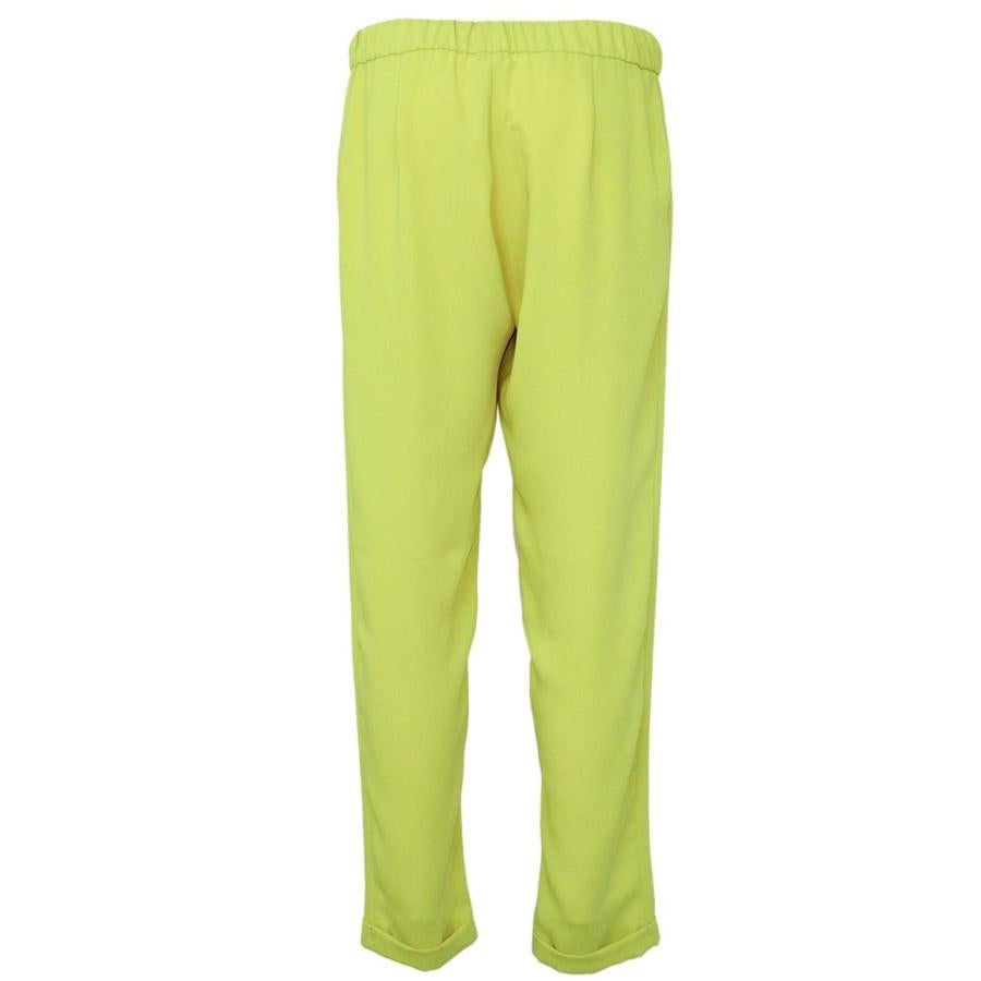 Polyester Yellow lemon color Elastic waist With cuffs Total lenght cm 95 (37.4 inches)
