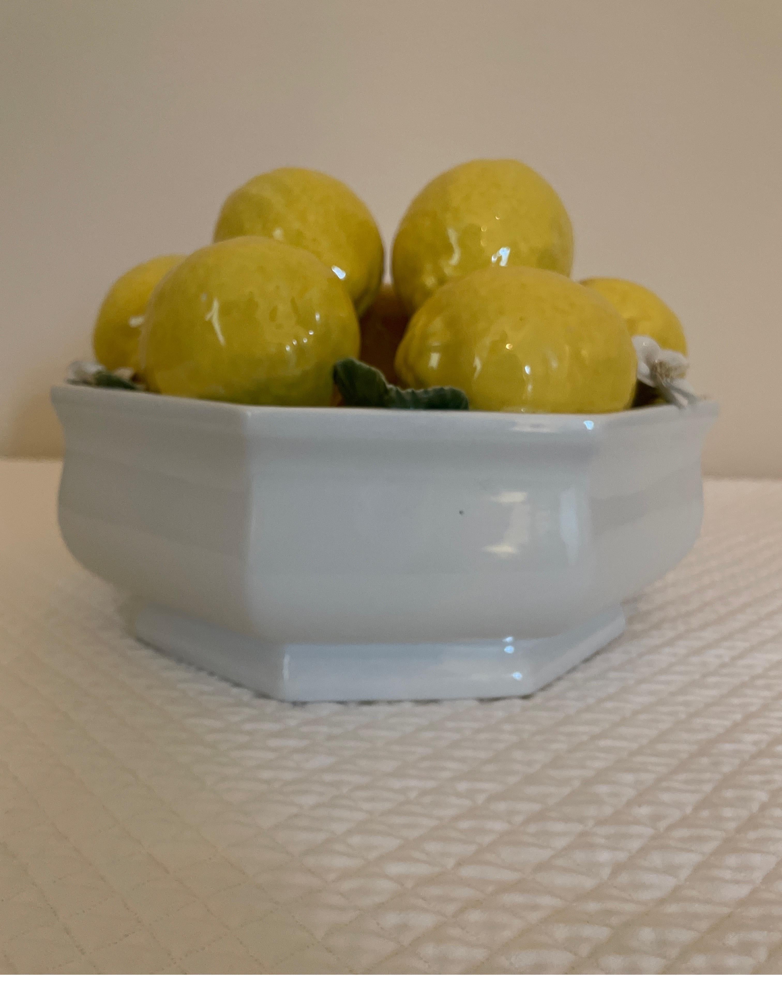 Lemon Porcelain Centerpiece 3