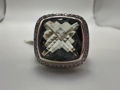 Lemon Quartz cocktail ring silver by David Yurman size 7.5