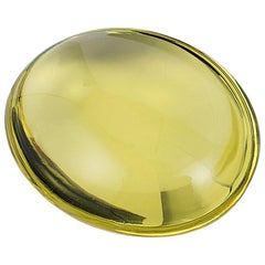 Pierres de disque ovales en quartz citron Goshwara
