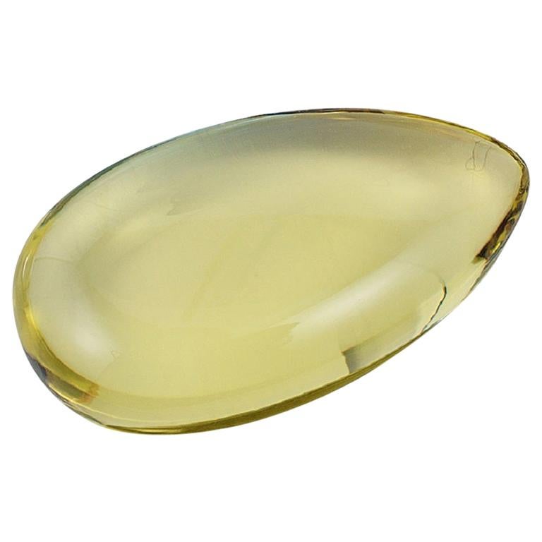 Goshwara Lemon Quartz Pear Shape Stone For Sale