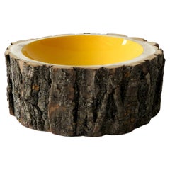 Lemon Size 8 Log Bowl by Loyal Loot Made to Order Hand Made from Reclaimed Wood