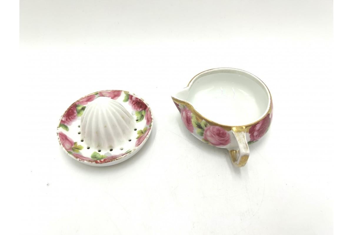 Lemon squeezer, Rosenthal Chrysantheme Cacilie, 1907. In Fair Condition For Sale In Chorzów, PL
