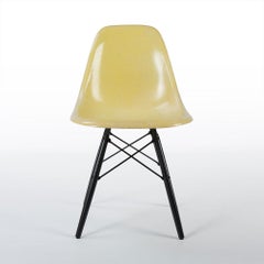 Lemon Yellow Herman Miller Eames DSW Side Shell Chair