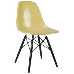 Lemon Yellow Herman Miller Eames DSW Side Shell Chair