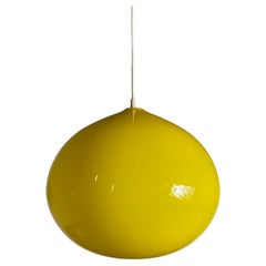 Lemon Yellow L51 'Cipola' Pendant Lamp by Alessandro Pianon for Vistosi, Italy
