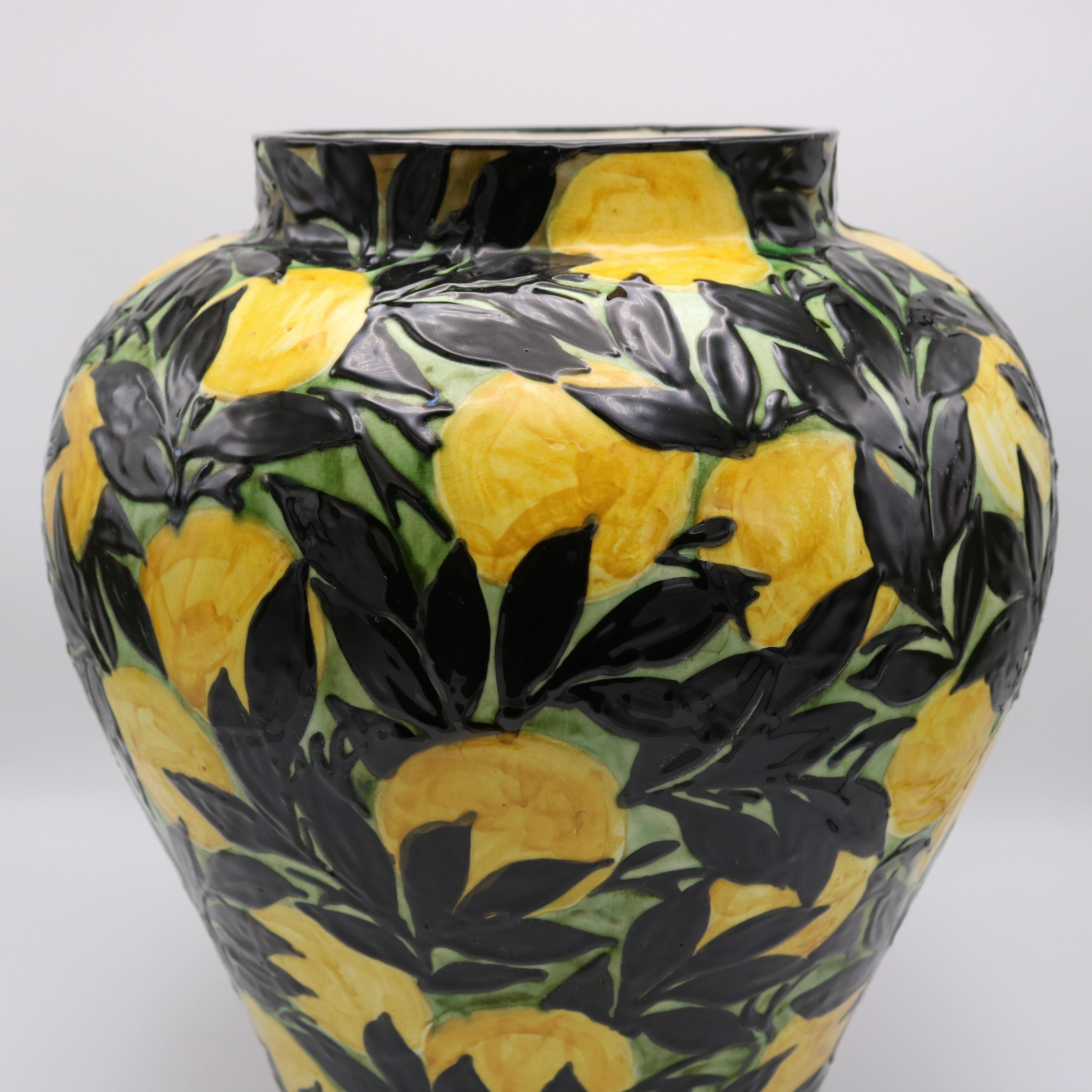 Tedesco Vaso in ceramica periodo Art Deco Max Laeuger Germania 1921 in vendita