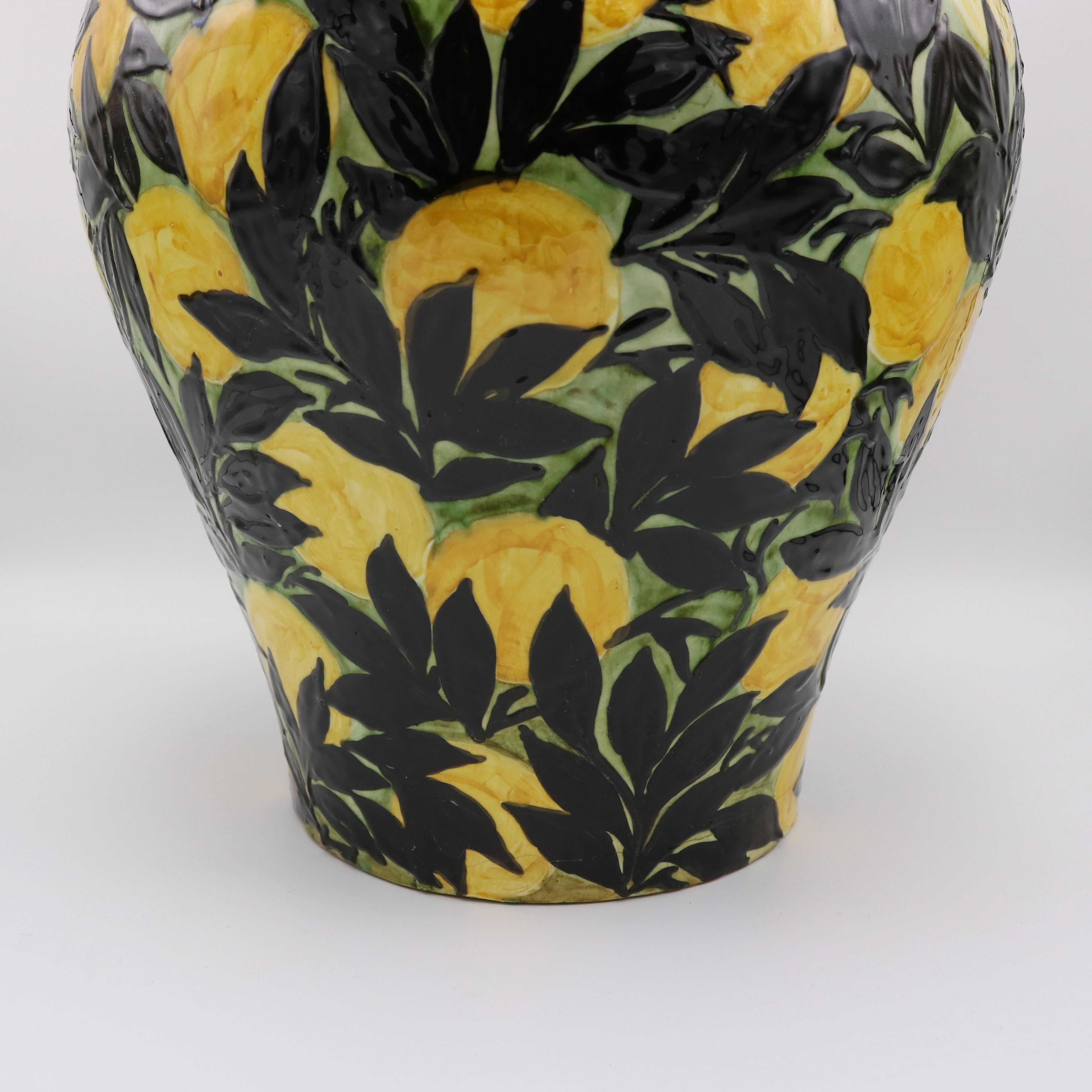 Smaltato Vaso in ceramica periodo Art Deco Max Laeuger Germania 1921 in vendita