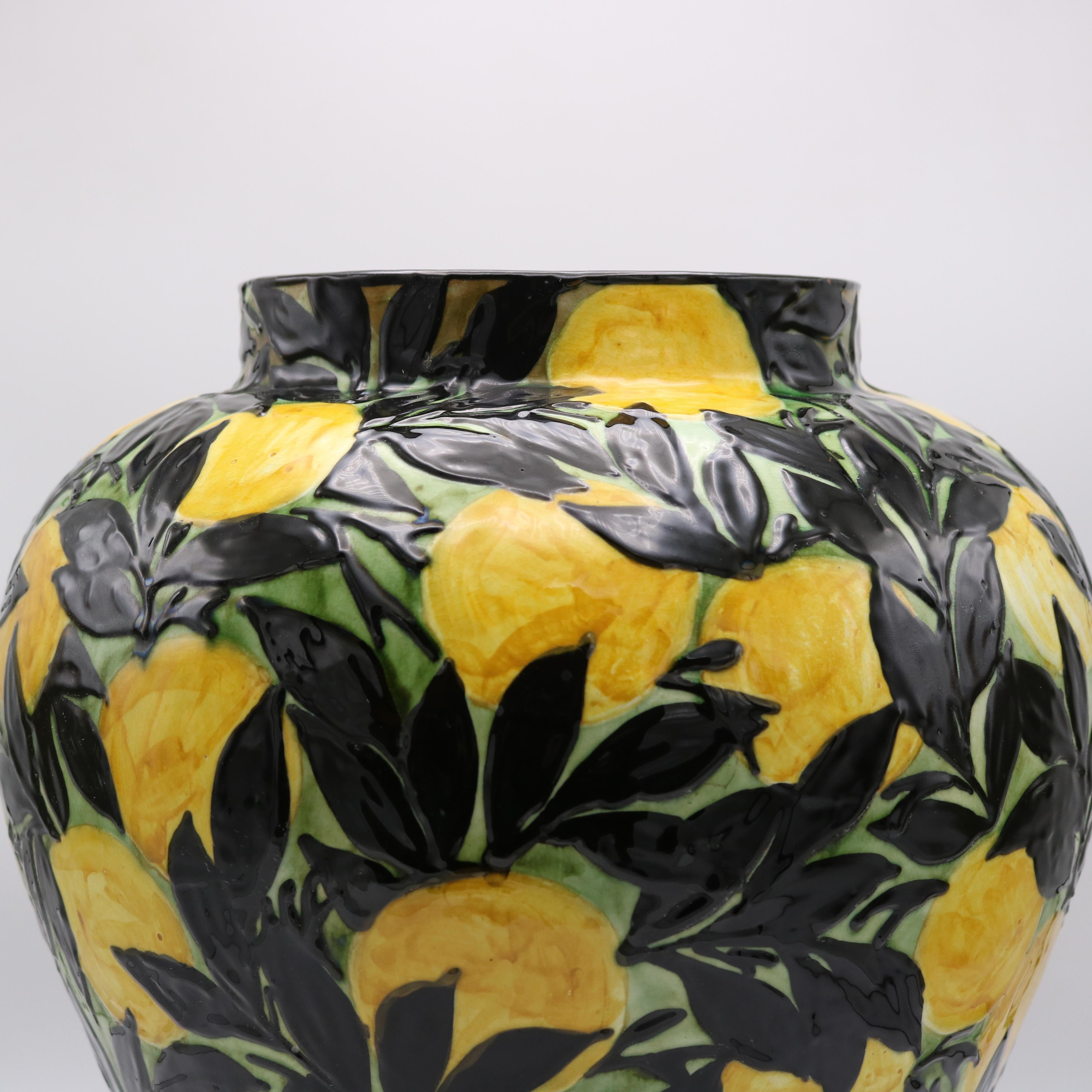 Inizio XX secolo Vaso in ceramica periodo Art Deco Max Laeuger Germania 1921 in vendita