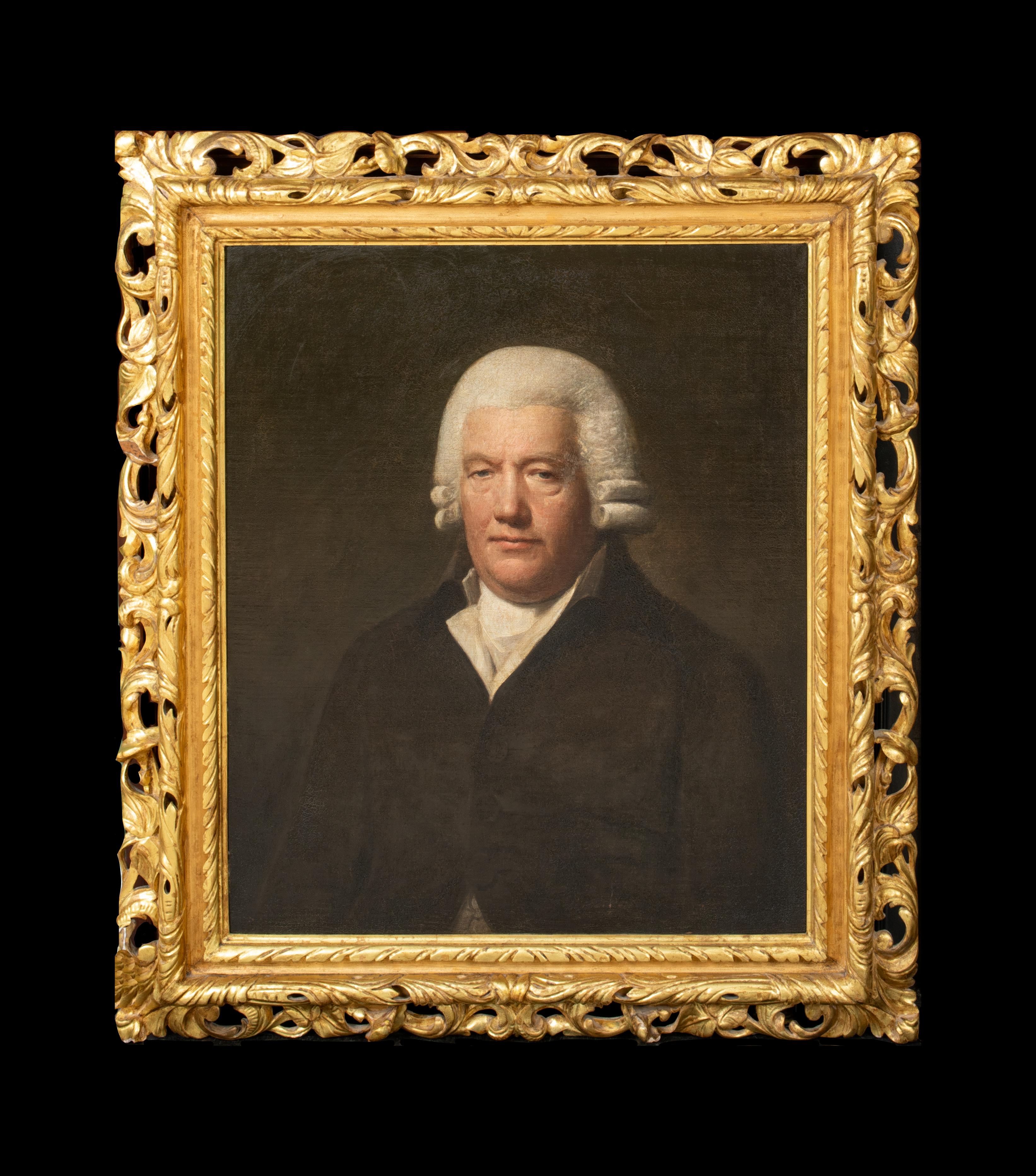 Portrait de George Seddon, fabricant de meubles de Londres, 18e siècle  L - Painting de Lemuel Francis Abbott