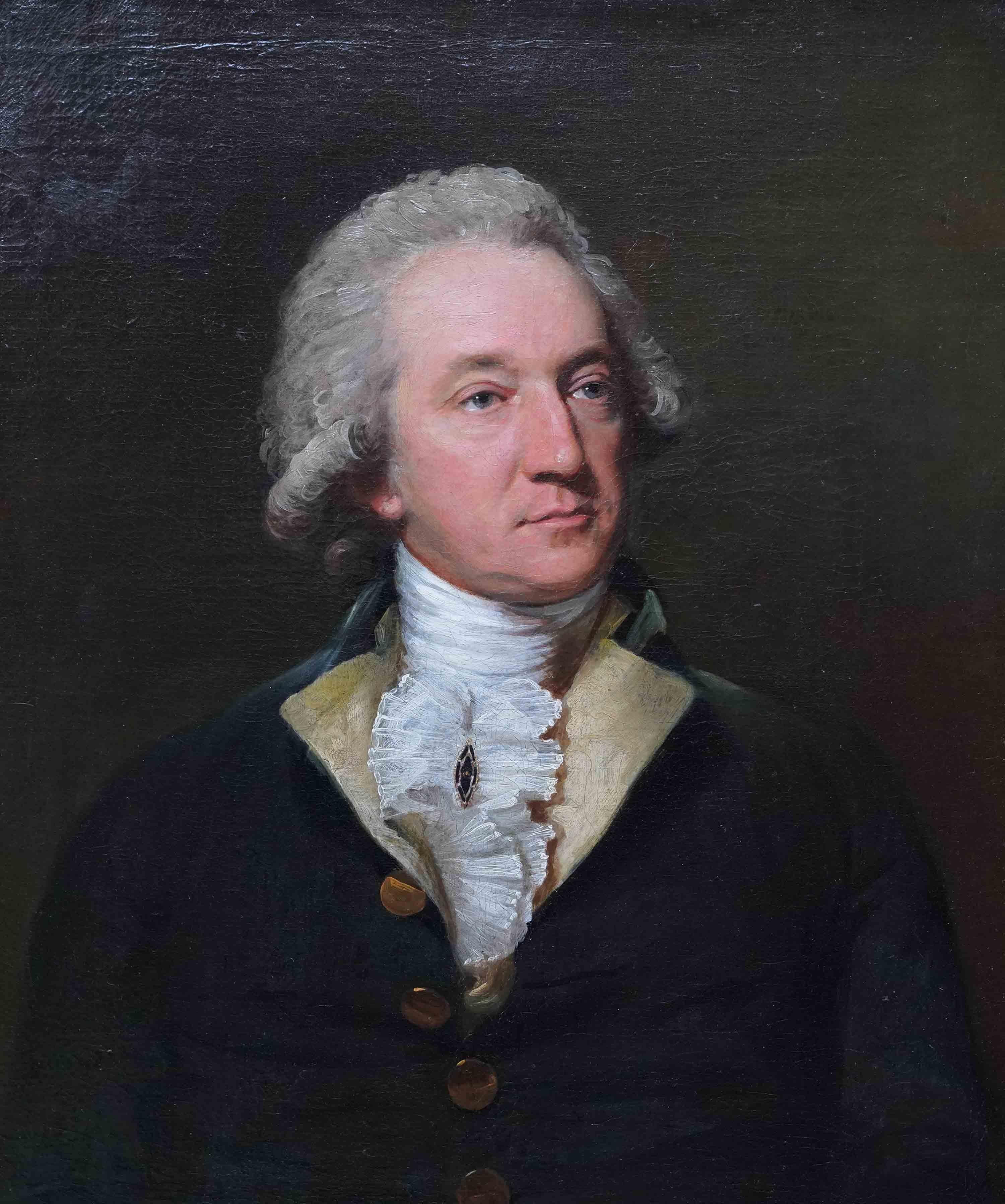 Porträt eines Gentleman – britische Kunst eines Gentleman des 18. Jahrhunderts  Ölgemälde – Painting von Lemuel Francis Abbott