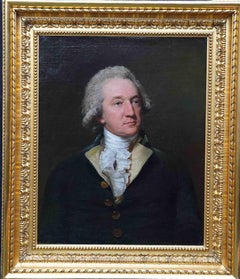 Portrait of a Gentleman - British 18th Century Old Master art  oil painting