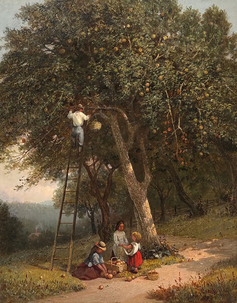 Lemuel maynard wiles 19th century american genre painting by lemuel