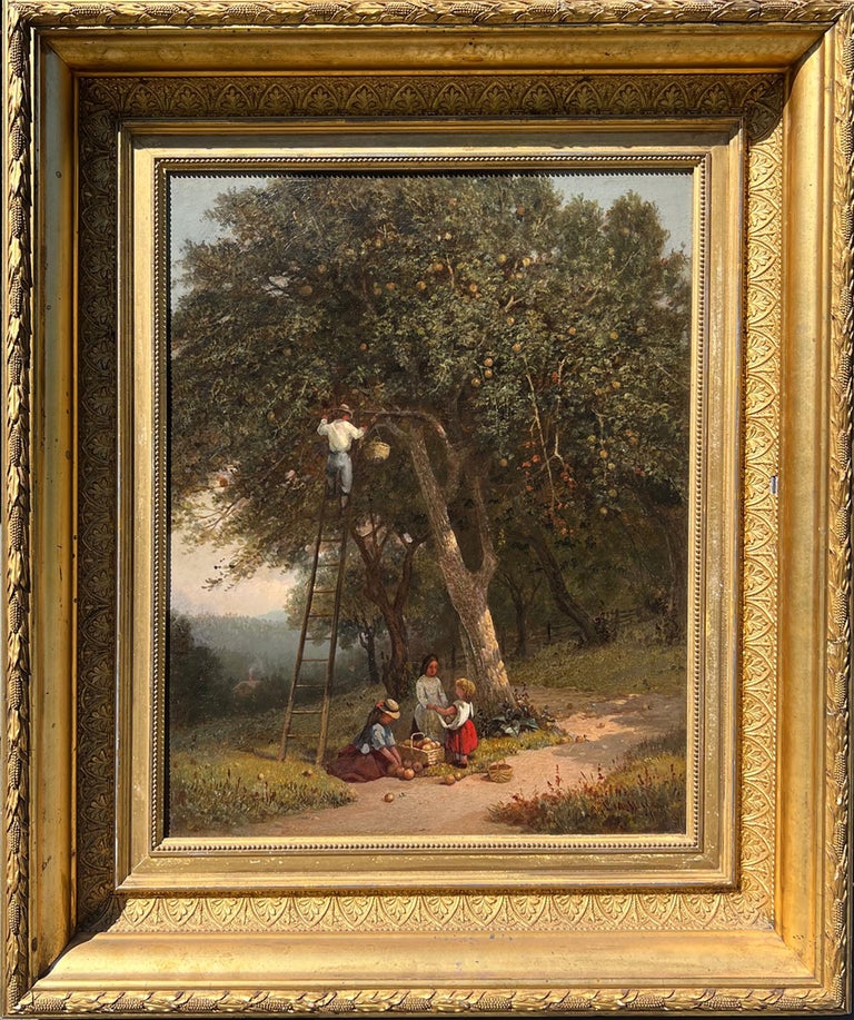Lemuel maynard wiles 19th century american genre painting by lemuel