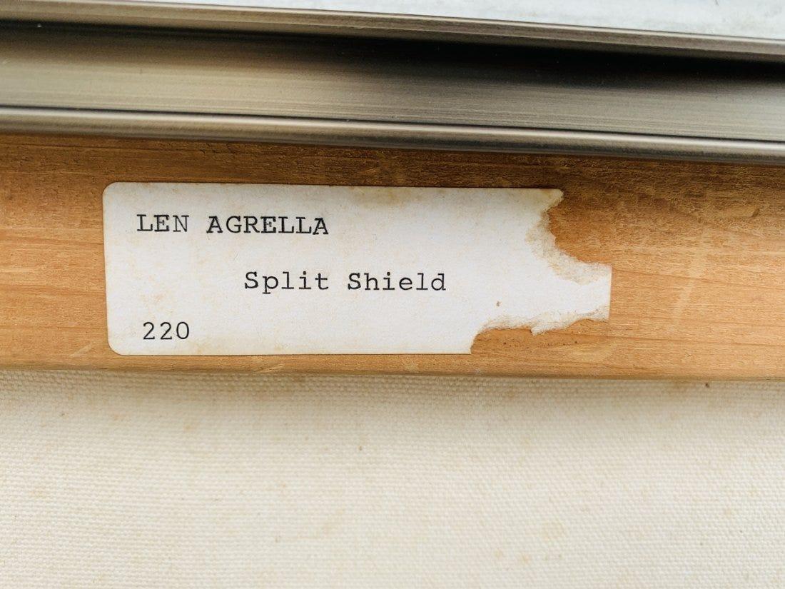 Len Agrella SPLIT SHIELD, Mix Media Original Art, 1978 For Sale 5